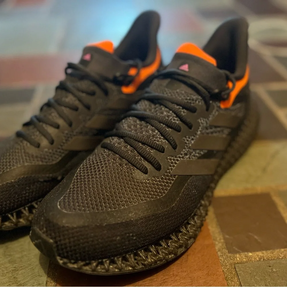 adidas 4DFWD 2 Black and Orange Athletic Shoes - Picture 11 of 11